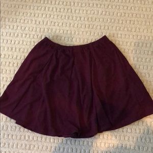 Suede skirt